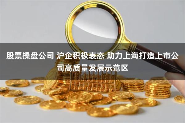 股票操盘公司 沪企积极表态 助力上海打造上市公司高质量发展示范区
