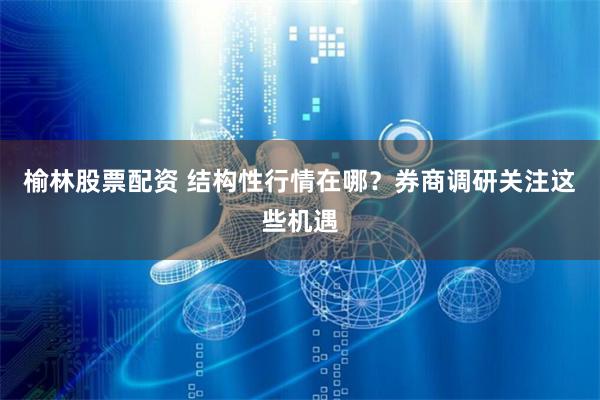榆林股票配资 结构性行情在哪？券商调研关注这些机遇
