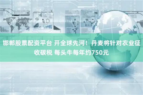 邯郸股票配资平台 开全球先河！丹麦将针对农业征收碳税 每头牛每年约750元