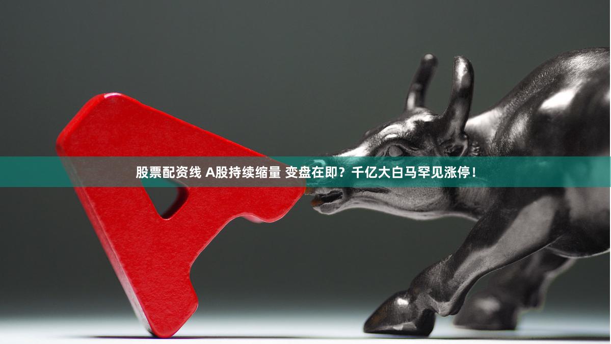 股票配资线 A股持续缩量 变盘在即？千亿大白马罕见涨停！