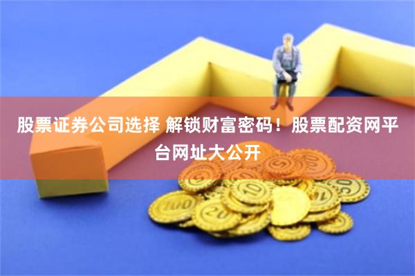 股票证券公司选择 解锁财富密码！股票配资网平台网址大公开
